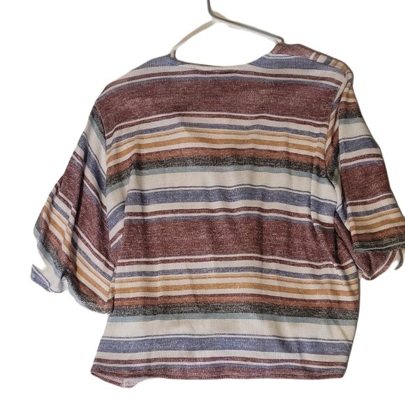 NTW Gypsies & Moondust Women’s Size S Aztec Southwestern Blouse Top - Picture 2 of 3